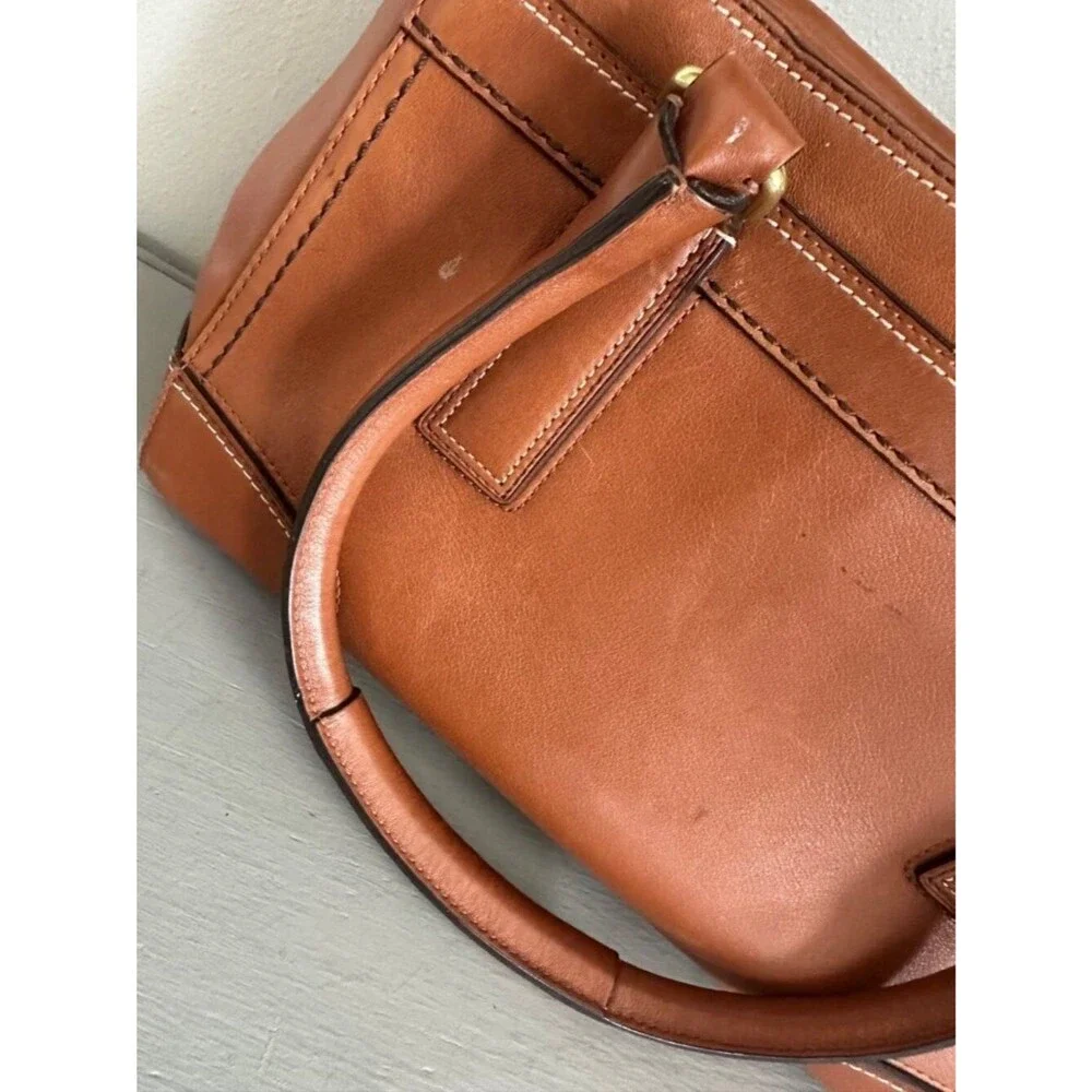 VTG Coach Hampton Acorn Leather Medium Carryall Tote Satchel 11047